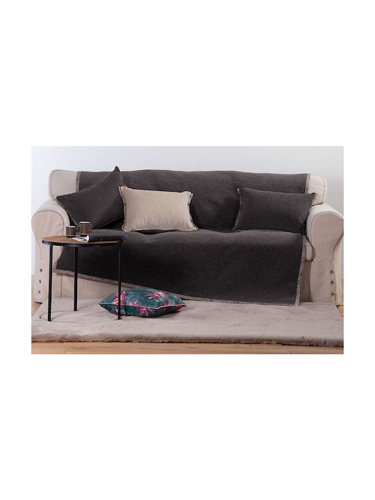 Nef-Nef Homeware Sofa Cushion Tanger Graffite/ecru 40x55cm.