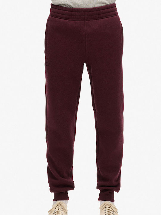 Superdry D1 Ovin Jogger Pants Red Wine