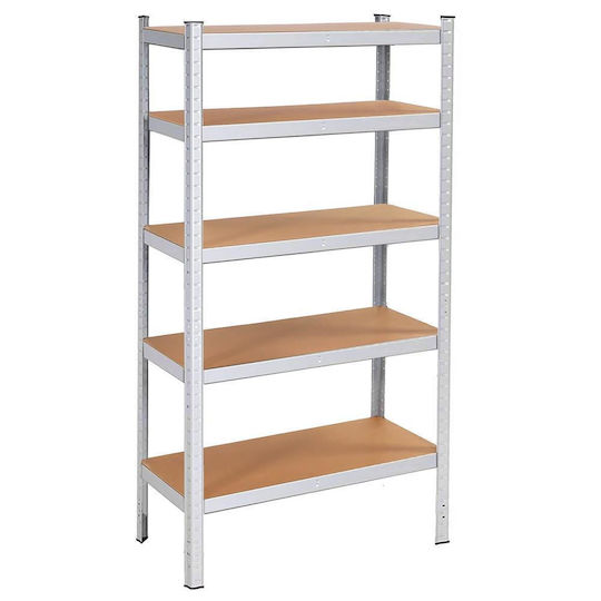 Springos Raft Dexion 90x30x180 cm Cu 5 Rafturi Rezistență Totală 875 kg