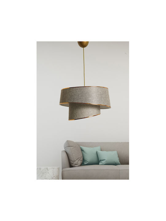 HomeMarkt Pendant Light Beige with Socket E27 32x32x70cm