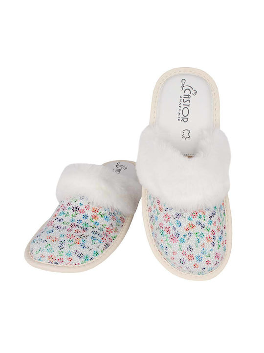 Castor Anatomic Anatomical Women's Slippers in White color