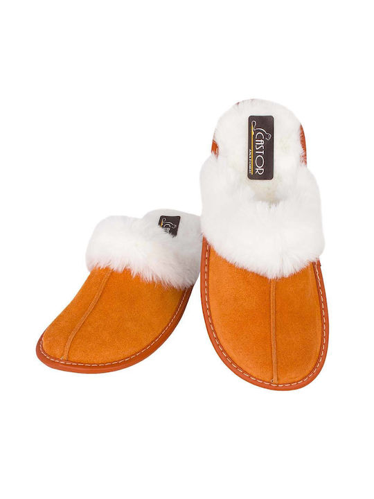 Castor Anatomic Anatomical Women's Slippers in Orange color