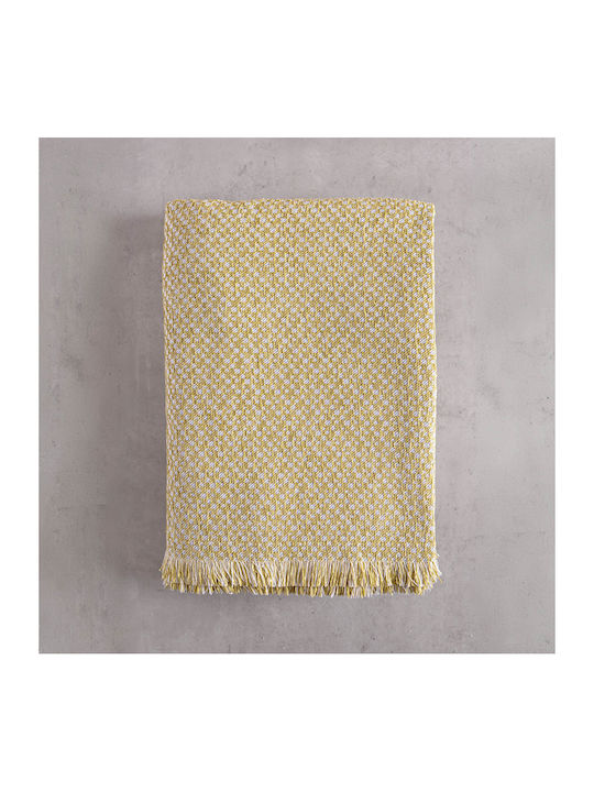 Rythmos Editor Ριχτάρι Πολυθρόνας Chenille 180x160εκ. Χρυσό 117-175-2712