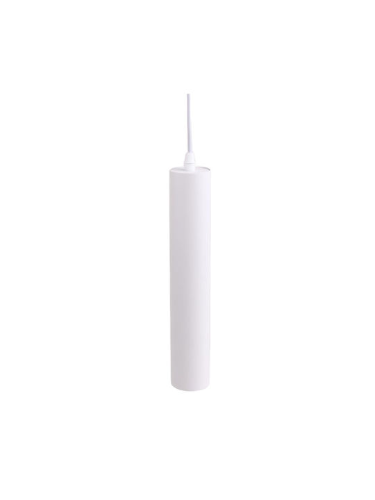 Eco Light Κρεμαστό Φωτιστικό Λευκό με Ντουί GU10