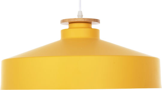 HomeMarkt Deckenleuchte Gelbe Glocke mit Lampenbirnensockel E27 40x40x116cm