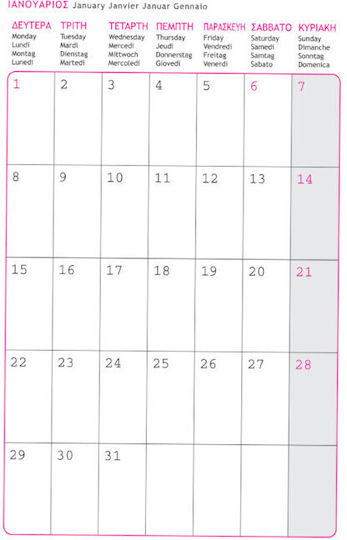 Innostat Daily Agendas 2025 Lollipop 12x17cm