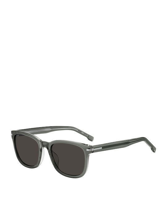 Boss Unisex Γυαλιά Ηλίου με Γκρι Κοκκάλινο Σκελετό και Γκρι Φακό