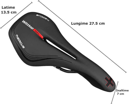 Wittkop Medicus Twin 7.0 Fahrradsattel Schwarze 270 x 135 mm