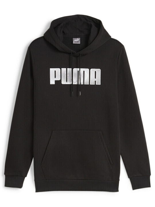 Sweatshirt with Hood Black