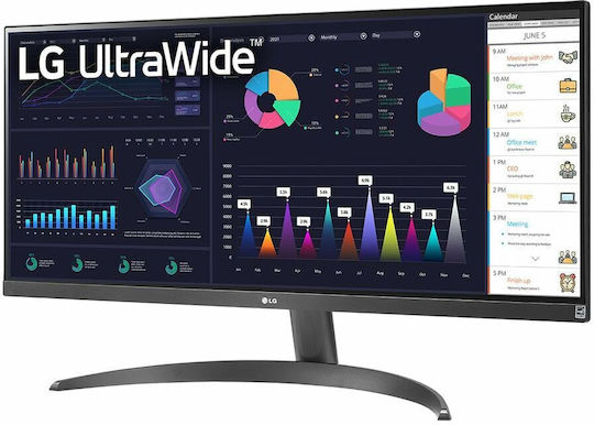 LG 29WQ500-B Ултраширок IPS HDR Монитор 29" FHD 2560x1080 с Време за Реакция 5мс GTG