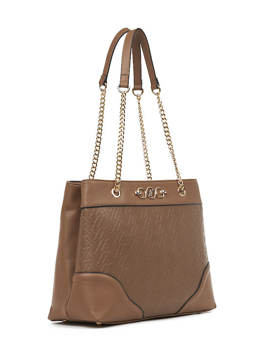 Verde Women's Bag Shopper Shoulder Tabac Brown