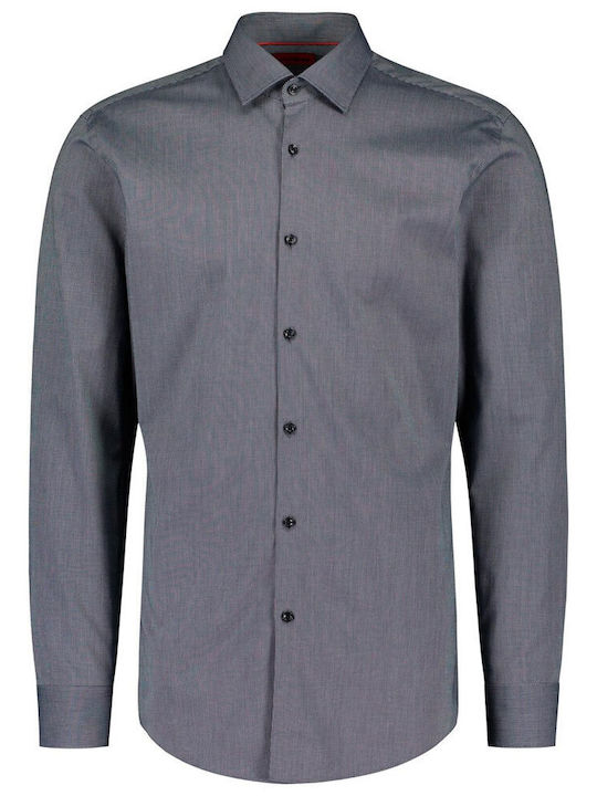 Hugo Boss Cotton Shirt Dark Blue