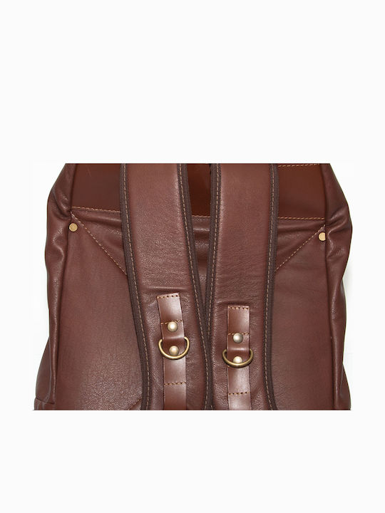 Leder Damentasche Rucksack Braun