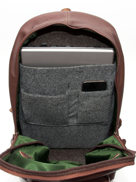 Leder Damentasche Rucksack Braun
