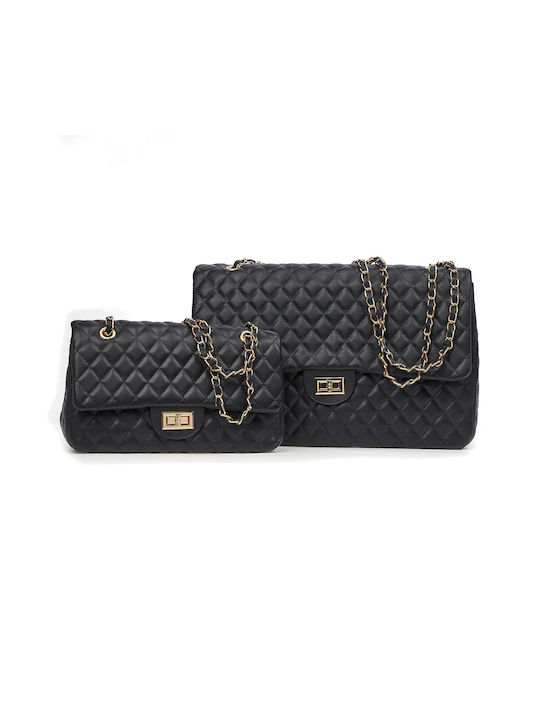 Damentasche Schultertasche Schwarz