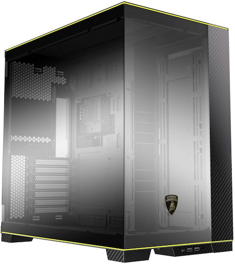 Lian Li O11D EVO RGB Gaming Midi Tower Computer Case with Window Panel Lamborghini Edition