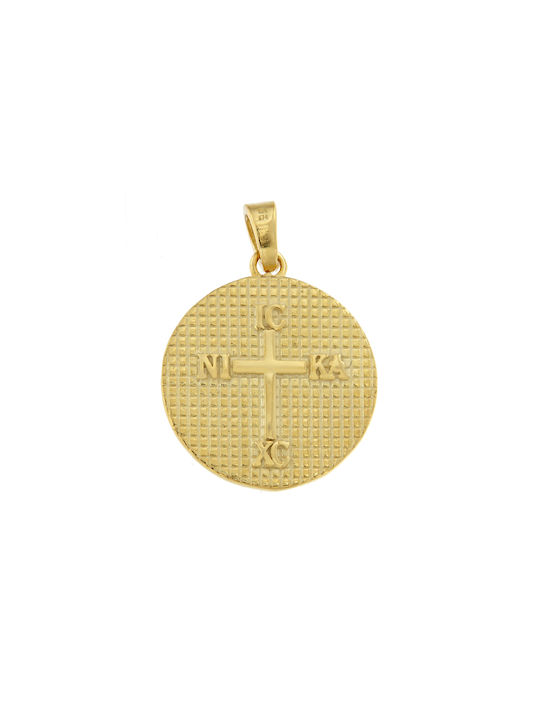 Kontopoulos Charm Amulet Constantine from Gold 14K with Zircon