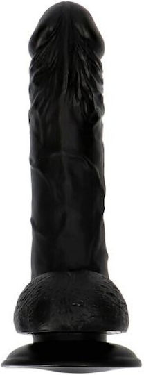 Toyz4lovers Ρεαλιστικό Dildo με Όρχεις και Βεντούζα Μαύρο 28cm