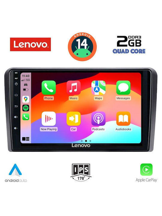 Lenovo Auto-Audiosystem für Suzuki Vitara 2000-2005 (Bluetooth/USB/WiFi/GPS/Apple-Carplay/Android-Auto) mit Touchscreen 9"