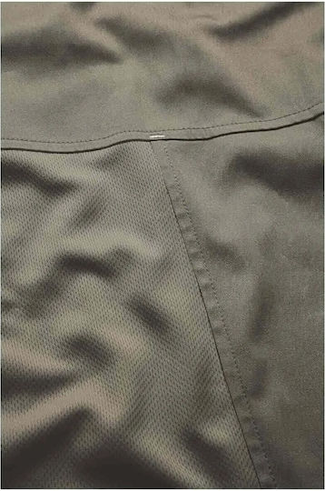 Karlowsky Mantel Koch 100% Baumwolle Khaki mit Kurzärmelig