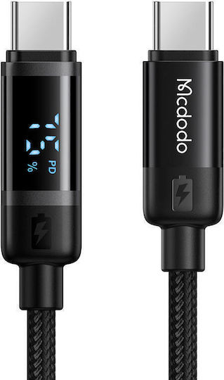 Mcdodo USB 2.0 Cable USB-C Male - USB-C 60W Black 1.2m CA-5780