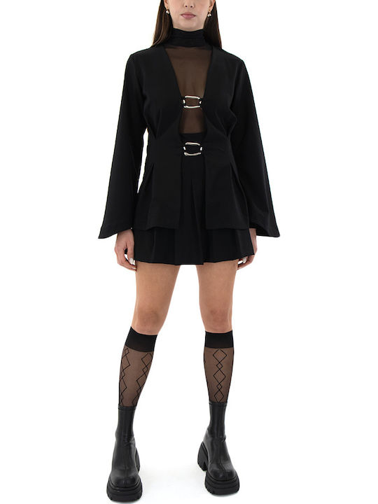 Women's Blouse Long Sleeve Black