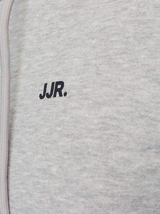 Φούτερ με Κουκούλα Light Grey Melange