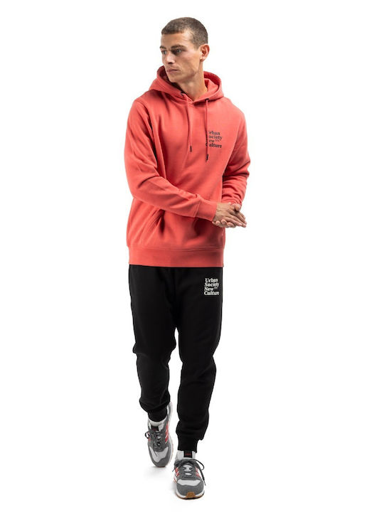Sweatshirt mit Kapuze coral