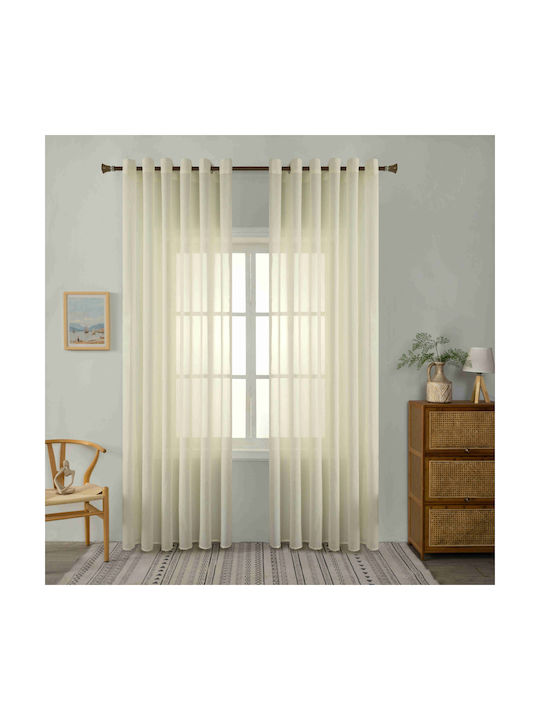 Homeone Curtain with Grommet Ecru 270x270cm