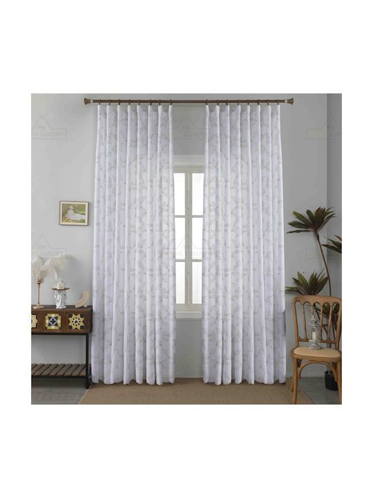 Homeone Curtain with Pencil Pleat White 270x270cm