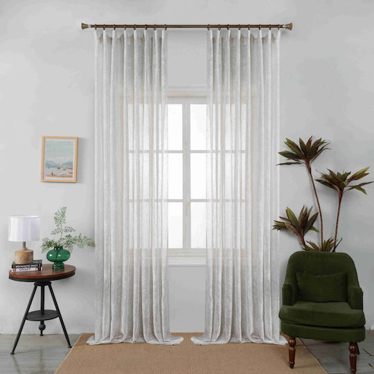 Homeone Mit Bleistiftfalten Beigen 270x300cm
