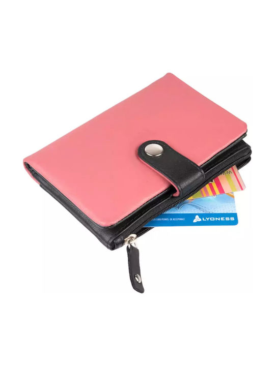 Small Leather Women's Wallet Classic Pink