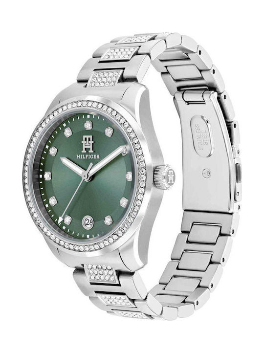 Tommy Hilfiger Спортно Дамски Часовник 36mm Кварцов със Сребрист Метална Верижка