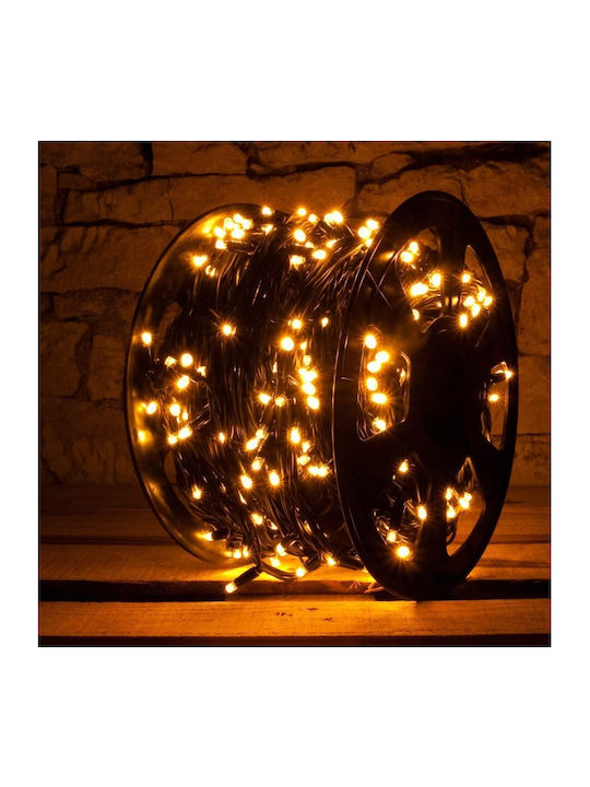 Λαμπάκια LED 100μ. Θερμό Λευκό σε Σειρά