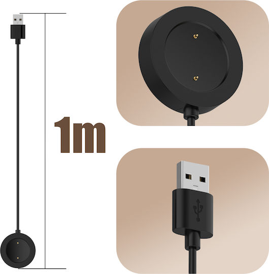 Magnetisches Ladegerät Xiaomi Watch S1 Active Uhr Farbe 2 Länge 1m Schwarz