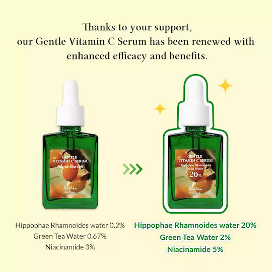 Dr. Althea Καταπραϋντικό & Αντιγηραντικό Serum Προσώπου με Βιταμίνη C & Νιασιναμίδη για Λάμψη & Πανάδες 30ml