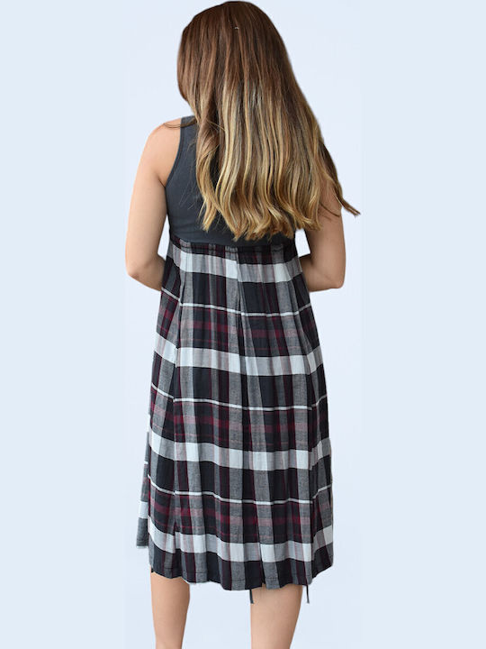Midi Damenkleid Grau