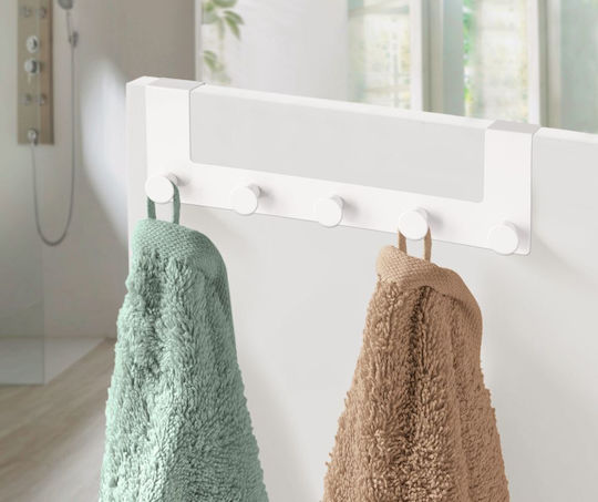 Kleine Wolke Agățătoare Pentru Uși Strip Hooks 5 Locuri Metalică 34.8x4.1x4.1cm