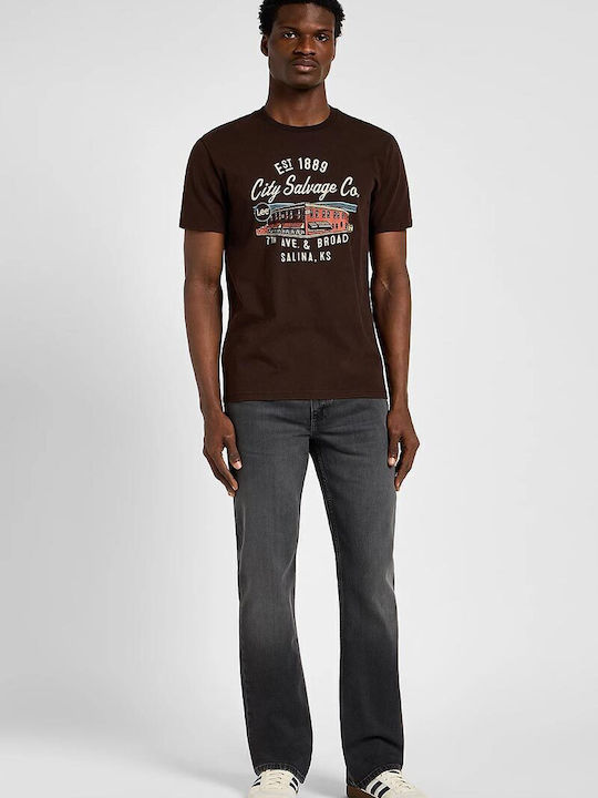 Leon Cement Men's Jeans Pants with Regular Fit Cement