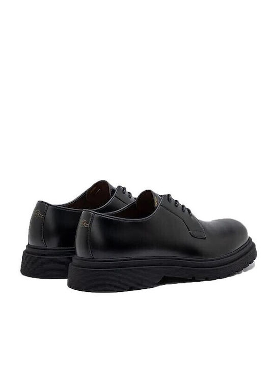 Men's Synthetic Leather Casual Shoes Black