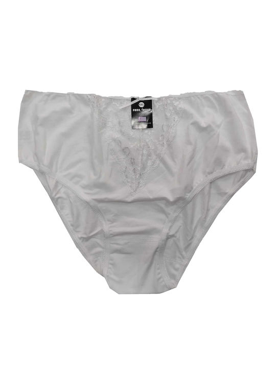 Femeie Slip cu Dantelă White