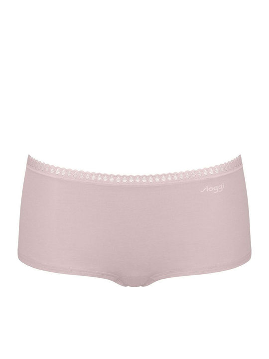 Βαμβακερά Γυναικεία Boxer 3Pack με Δαντέλα Μόκα