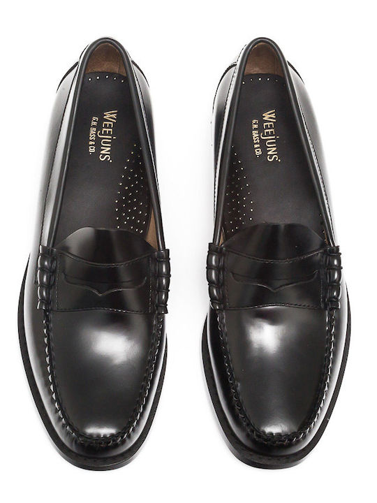 Leder Herren Mokassins in Schwarz Farbe