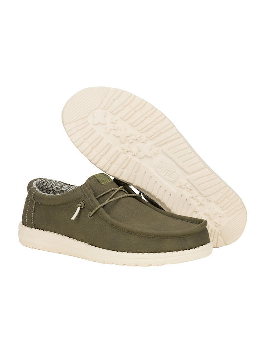 Hey Dude Wally Men's Moccasins Green