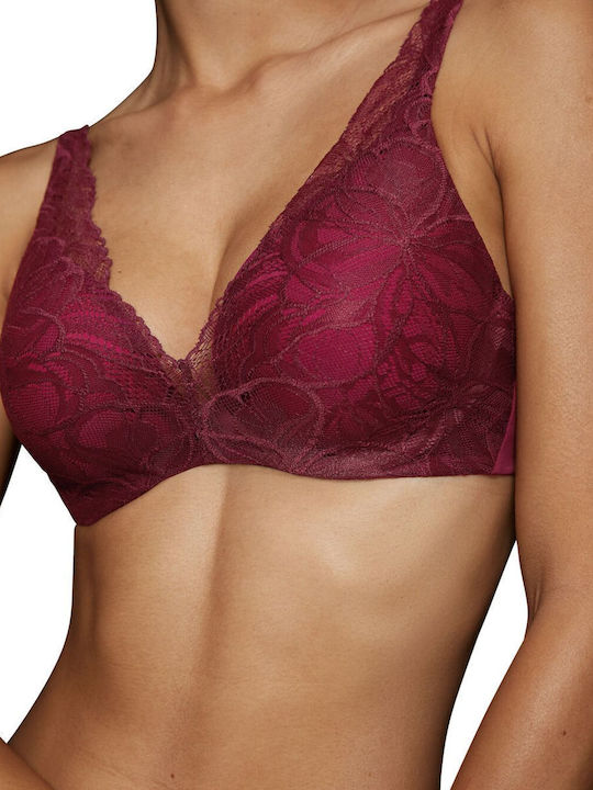Body Make-up Illusion Plunge Plunge Bra with Light Padding Underwire Woodrose