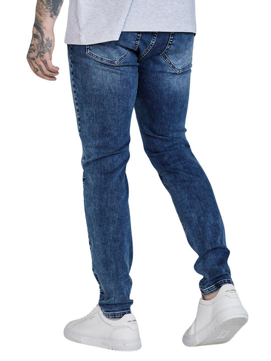 Ανδρικό Παντελόνι Τζιν με Slim Εφαρμογή Blue