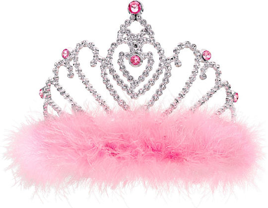 Tiara Accessoire Rosa Federn