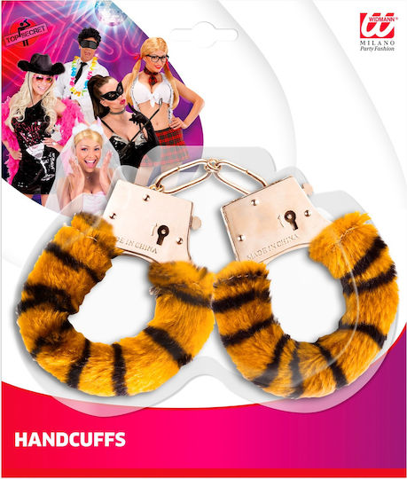Handschellen Accessoire mit Fell im Tiermuster