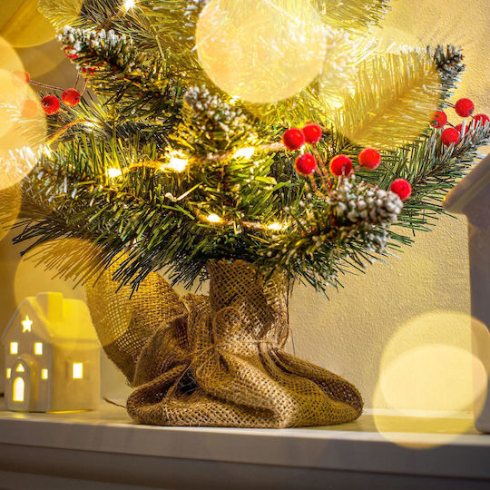 cu lumină LED Decorațiune de Crăciun Braduleț 50cm. Împodobit Verde