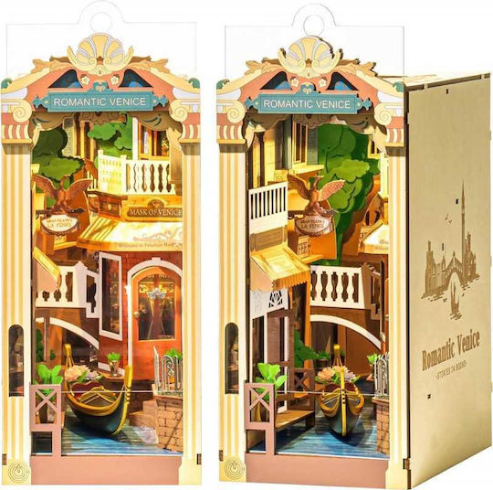 Rolife Construction Toy Wooden Stories in Books Romantic Venice Led Edition for Children 14+ Years